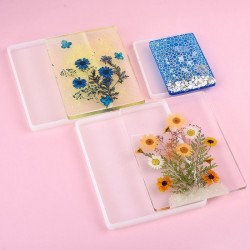 Lot de 3 Moules Carrés Silicone PM Pour Résine Époxy DIY