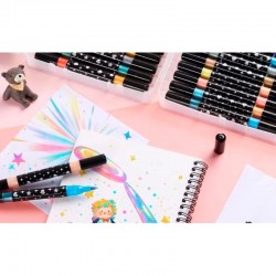 Boite de 12 Feutre Glitter Dual Tip