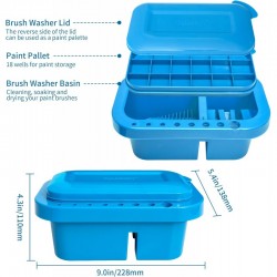 Boite à Outils Pour Pinceaux Bleu
