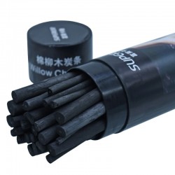 Boîte de 20 Fusains Tendres Noir 7-9 mm - Superior