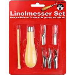 Set de 5 Gouges Linogravure
