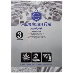 Bloc de 5 Feuilles Aluminium Argent - Keep Smiling