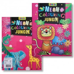 Cahier de 16 Pages Neon Colouring Jungle A4 - Kalino