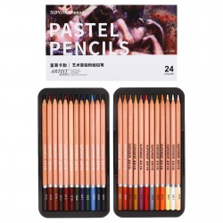 Boîte de 24 Crayons Pastel - Superior