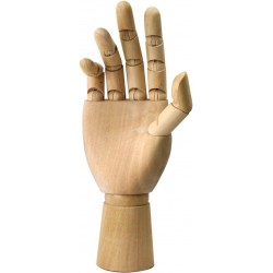 Mannequin Main droite en Bois 18cm - Giorgione