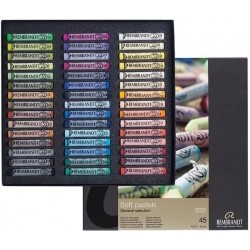 Coffret de 45 Pastels Extra Fine Professional Pastel Doux Sélection Générale des Couleurs - Rembrandt