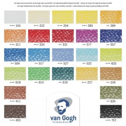 Boîte métal de 24  crayons pastel - Van gogh