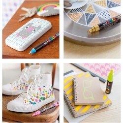 Pochette de 8 Marqueurs Peinture à Eau Pointe moyenne PC-5M - 1,8-2,5 mm - Posca