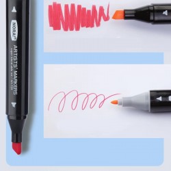 Trousse de 120 Marqueurs Double Pointe - Nora