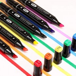 Trousse de 168 Marqueurs Double Pointe - Nora
