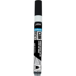 Marqueurs peinture sur cuir Noir Extrême - Pébéo