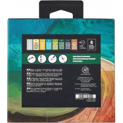 Pochette de 8 Marqueurs Peinture à Eau Tone EARTH Pointe moyenne PC-5M - 1,8-2,5 mm - Posca