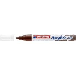 Marqueur Acrylique Moyen 2-3 mm Chocolat 907 - Edding