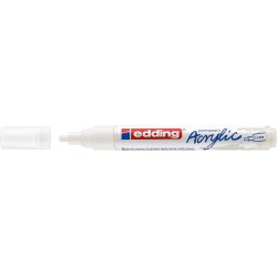 Marqueur Acrylique Moyen 2-3 mm Blanc 922 - Edding