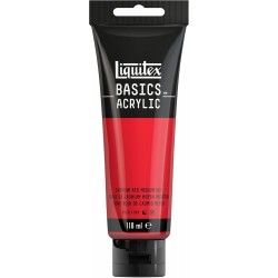 Acrylique Liquitex Basics - 118ml : Rouge de Cadmium Moyen Imitation 151