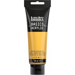 Acrylique Liquitex Basics - 118ml : Jaune de Cadmium Foncé Imitation 163