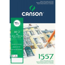 BLOC DESSIN 1557 -180 g/m² - CANSON-A4