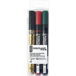 Set de 3 Marqueurs porcelaine 150 - Pébéo