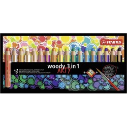 Étui de 18 Crayon de couleur Woody Arty - Stabilo