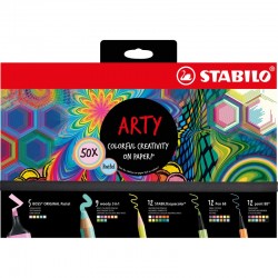 Kit de 50 Pièces créatif "ARTY" Mix pastel - STABILO