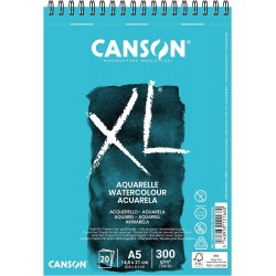Album papier aquarelle  XL 300g/m² - A5 21x14.8 cm - 20 F - Canson
