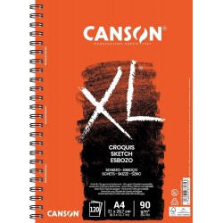 Album de Croquis XL 90 g/m² - A4  29.7 x 21 cm - 120 F - Canson