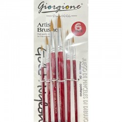 Set de 6 Pinceaux Rond - Giorgione