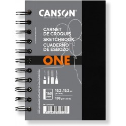 Carnet  de Croquis Art Book One 160 pages A6 - 15.2x10.2 cm - 100g/m² - Blanc - Canson