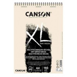 Album Mix-Media XL Sand Grain  A4 - 160 g/m², 40 F - 29.7 x 21 cm - Canson