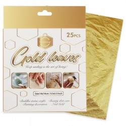 Set de 25 Feuilles d'or - Keep Smiling