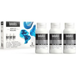 Lot de 3 Médium de Lissage de 118 ml irisées, mates, brillantes - Liquitex