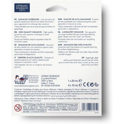 Blister De 5 Tubes De Peinture Gouache - 1 Pinceau - Lefranc Bourgeois