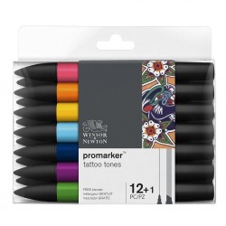 Set de 12+1 Promarker Tons Tatouage - Winsor & Newton