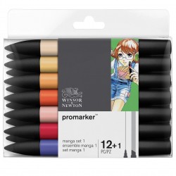 Set de 12+1 Promarker Manga Set 1 - Winsor & Newton