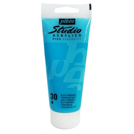 Studio Acrylics Pébéo - 100ml - bleu turquoise
