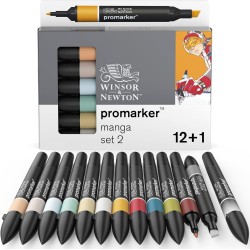 Set de 12+1 Promarker Manga Set 2 - Winsor & Newton