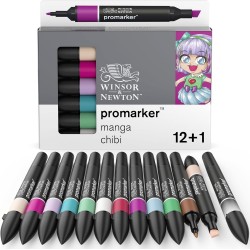Set de 12+1 Promarker Manga Chibi - Winsor & Newton