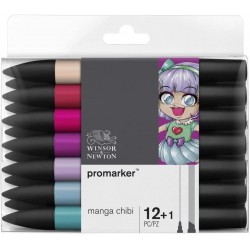 Set de 12+1 Promarker Manga Chibi - Winsor & Newton