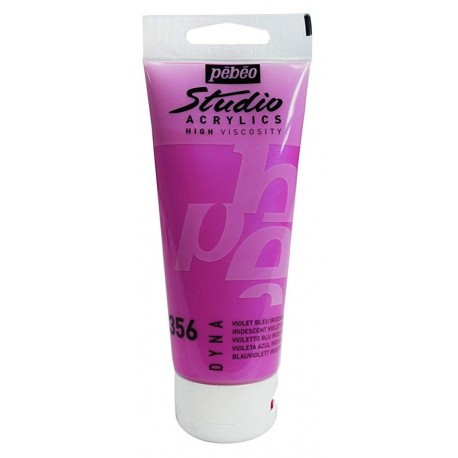 Studio Acrylics Pébéo - 100ml - violet bleu iridescent
