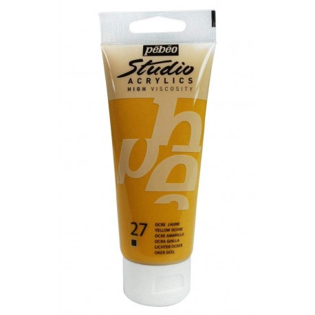 Studio Acrylics Pébéo - 100ml - ocre jaune