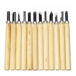 12 Outil de Gravure Gouges Artisanat Sculpture