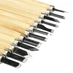 12 Outil de Gravure Gouges Artisanat Sculpture