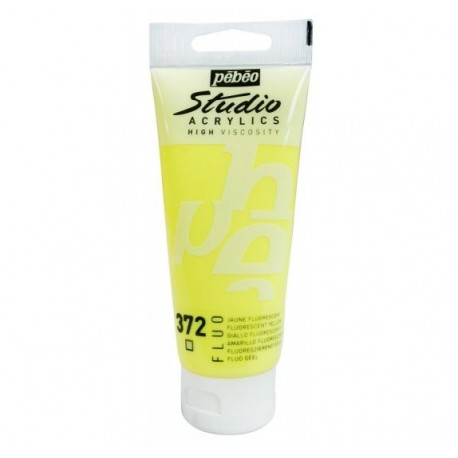 Studio Acrylics Pébéo - 100ml - jaune fluo