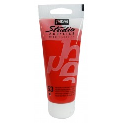 Studio Acrylics Pébéo - 100ml - rouge cadmium foncé