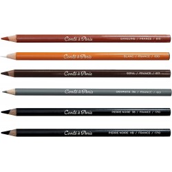 Crayon Esquisse Pierre Noire 2B - Conté à Paris