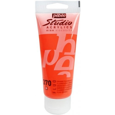 Studio Acrylics Pébéo - 100ml - orange fluo