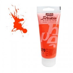 Studio Acrylics Pébéo - 100ml - orange fluo