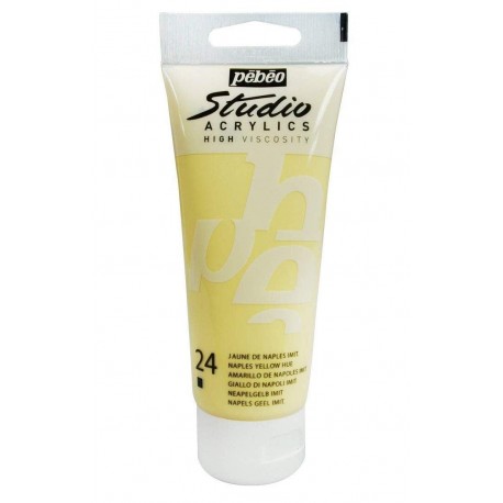 Studio Acrylics Pébéo - 100ml - jaune de Naples