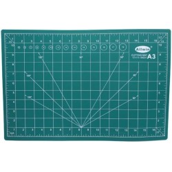 Tapis de Coupe PVC A3 Vert 45x30cm - Allwin