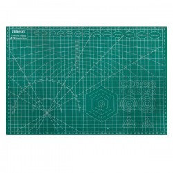 Tapis de Coupe PVC A3 Vert 45x30cm - JUNESIX